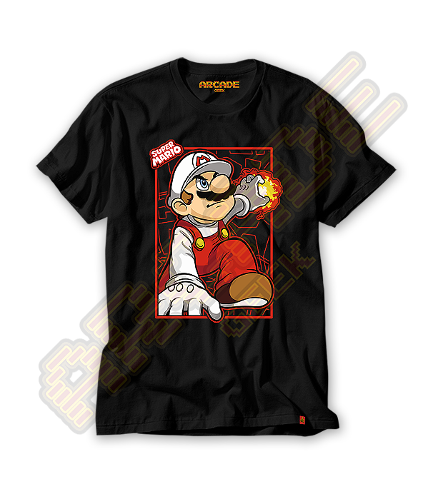 Camiseta Gamer Mario Bola de Fogo #262