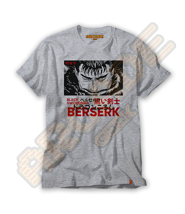 Camiseta Camisa Berserk Guts Anime Mangá Filme Nerd Geek