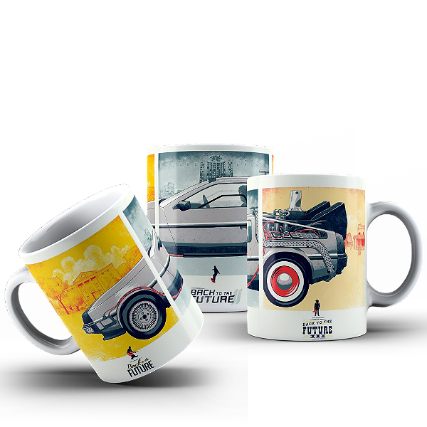 Caneca Filme Futuro Delorean #359