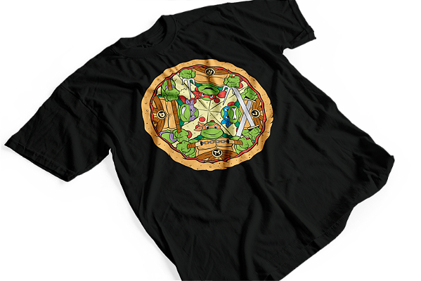 Camiseta Tartarugas  Pizza Kawabunga #410