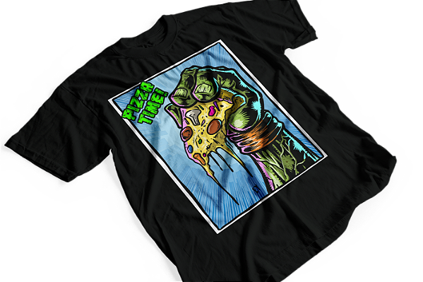 Camiseta Tartarugas Pizza Time #412