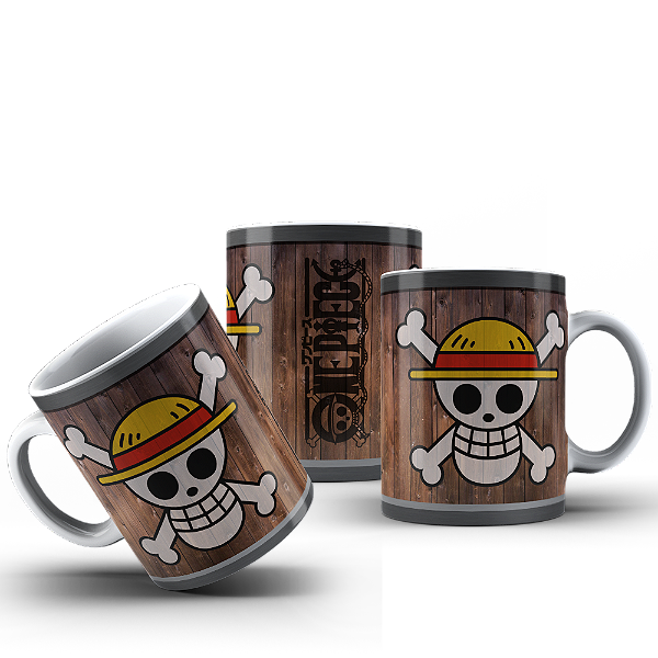 Caneca Anime piece chapeu de palha #423