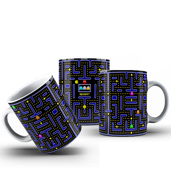 Caneca Gamer retro nostálgico pac #460
