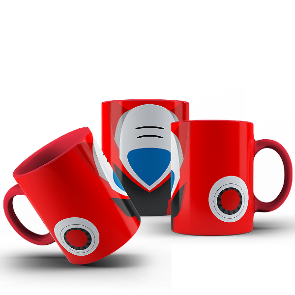 Caneca Gamer Megaman Capacete E-Tank #474