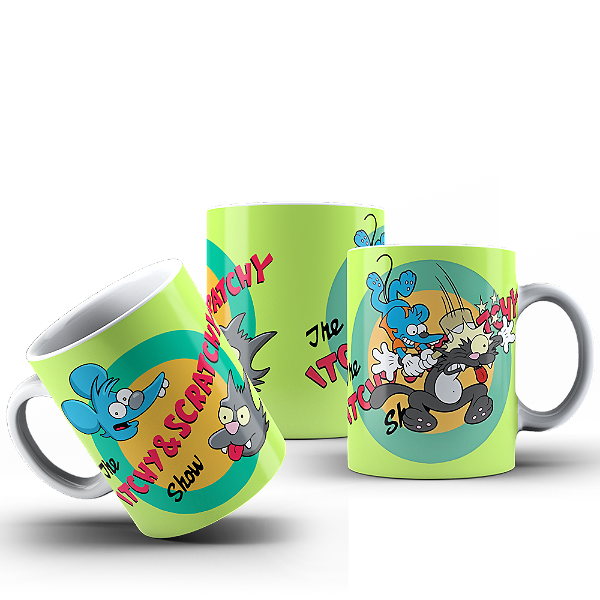 Caneca itchy and scratchy show #466