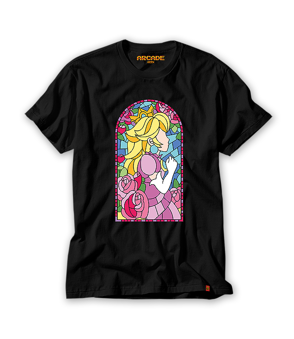 Camiseta Gamer Peach vitral Mario  #465