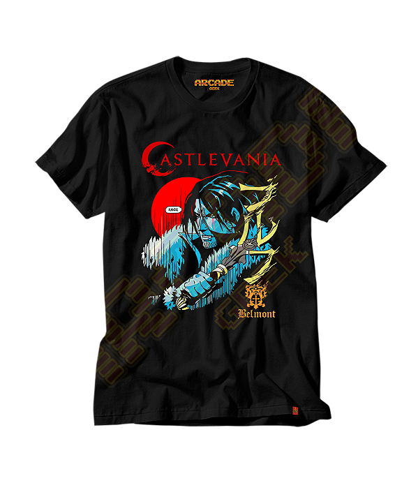 Camiseta Camiseta Gamer Castlevania Belmont Clan Vampire Killer Dracula  #490