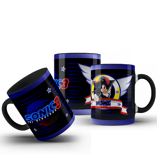 Caneca Sonic 3 personalizada com nome #508