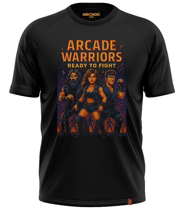 Camiseta Arcade Geek Gamer Warriors Beat em up Ready to Fight #522