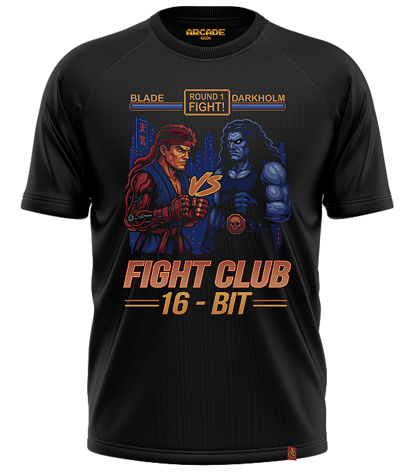 CAMISETA ARCADE GEEK GAMER LUTA FIGHT CLUB 16 BIT ROUND FIGHTER KOMBAT NERD #526
