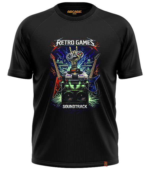 CAMISETA ARCADE GEEK NERD HEAVY METAL GAMER RETRO GAMES SOUNDTRACK #550
