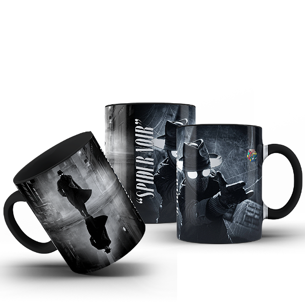 Caneca Series Noir Anos 30 Aranha Detetive Spider #558