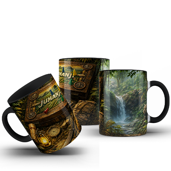 CANECA Filmes Retro Selva Tabuleiro Juman Ji Explorar #561
