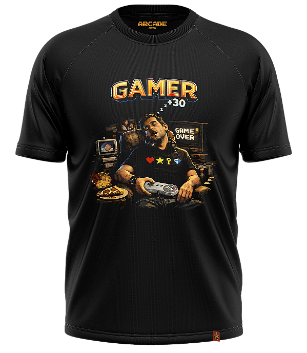 Camiseta Gamer Nerd Geek +30 Retrô anos 80 90