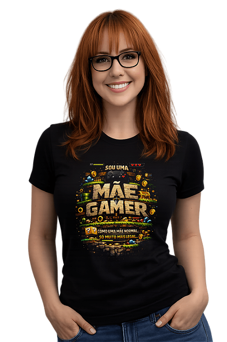 Camiseta Dia das Mães Mãe Gamer Nerd Legal Alternativa Presente Geek