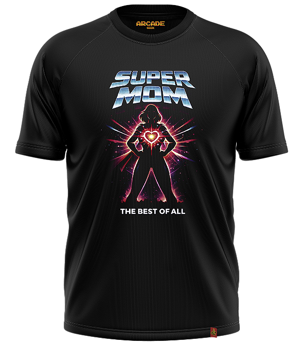 Camiseta Dia das Mães Super Mom Mãe Heroina Geek Nerd