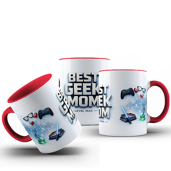 CANECA MÃE GEEK DIA DAS MÃES BEST GEEK MOM MÃE NERD