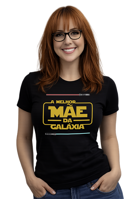 Camiseta Dia das Mães Star Wars Melhor mãe da galáxia