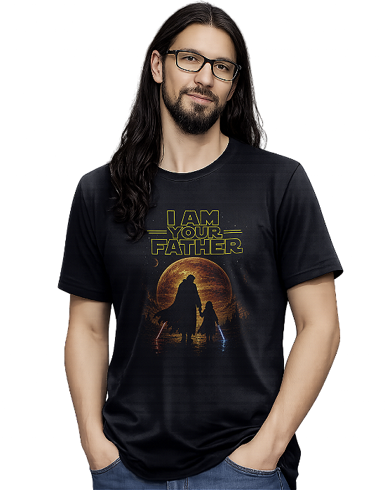 Camiseta dia dos Pais I am Your Father Star Wars Darth Vader Presente