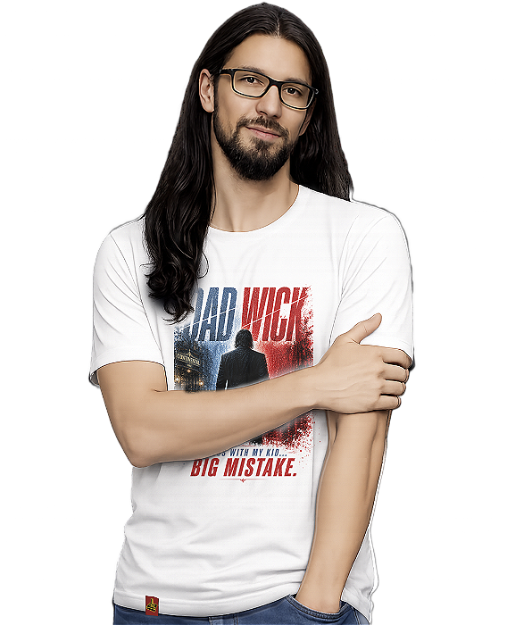 Camiseta Dia dos Pais Dad Wick John Big Mistake Presente