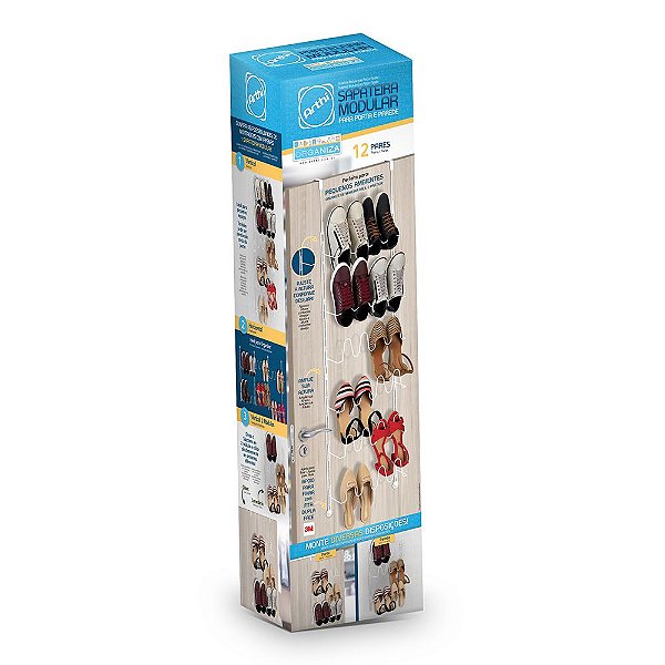 Sapateira Modular para Porta ou Parede Arthi Organiza
