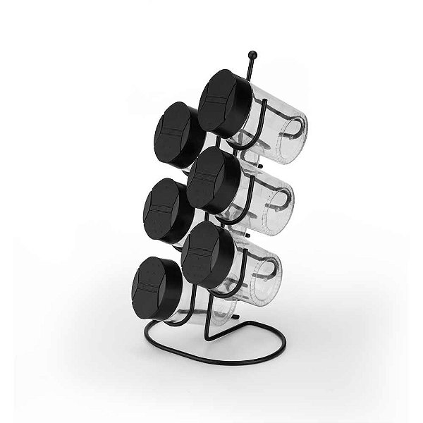 Porta Condimentos de Bancada Arthi Black