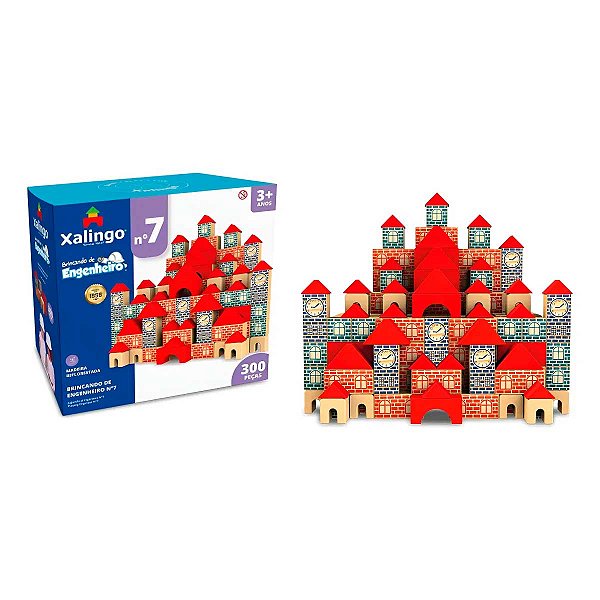 Brincando de Engenheiro 300 peças Xalingo