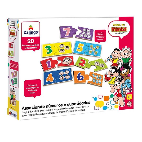 Associando Números Quantidades Turma Da Mônica Xalingo