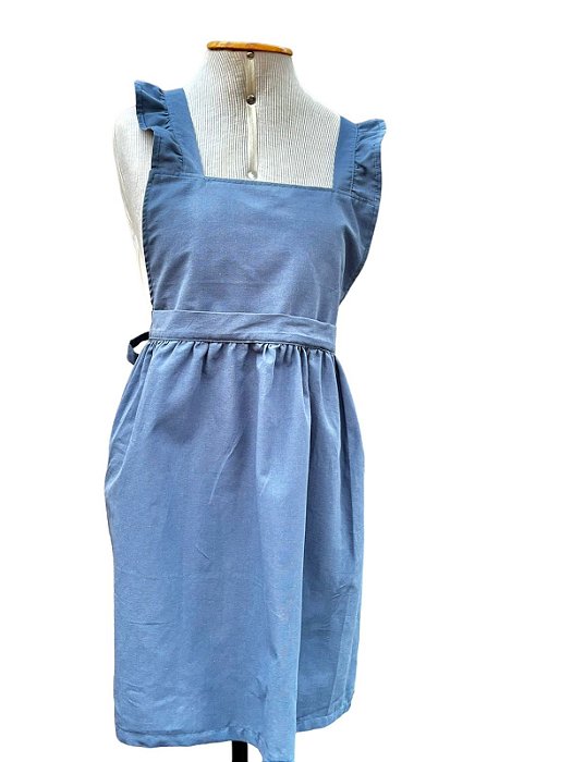 Avental Camponesa Azul (estilo jeans)