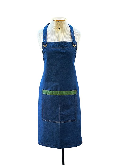 Avental Padeiro jeans /verde