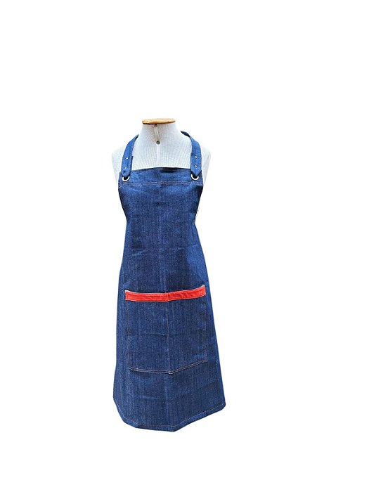 Avental Jeans Padeiro Tijolo