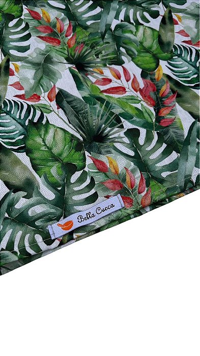 Lenço (triangulo) folhas