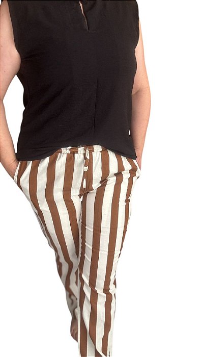 Calça ( linha basic) Listrada