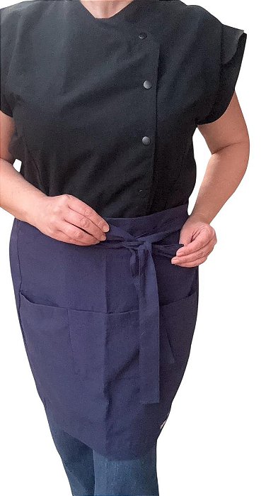 Avental Cinturado azul dia