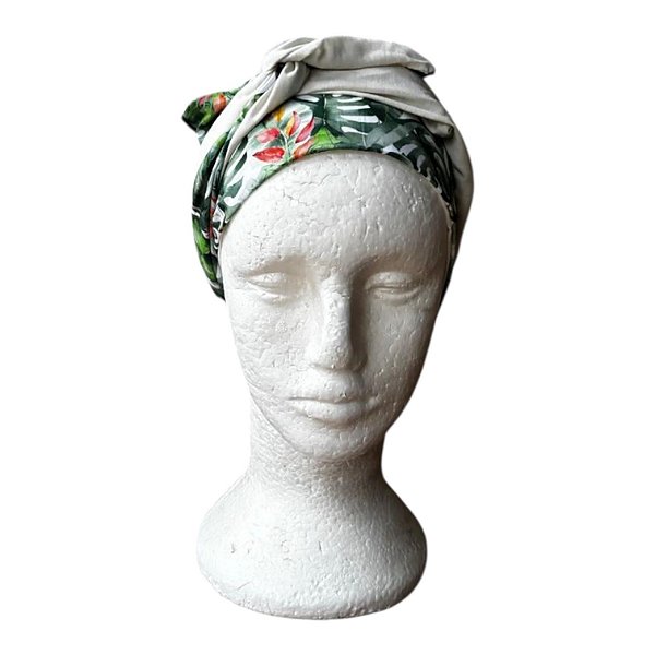 Faixa Dupla Face Folhas Tropicais