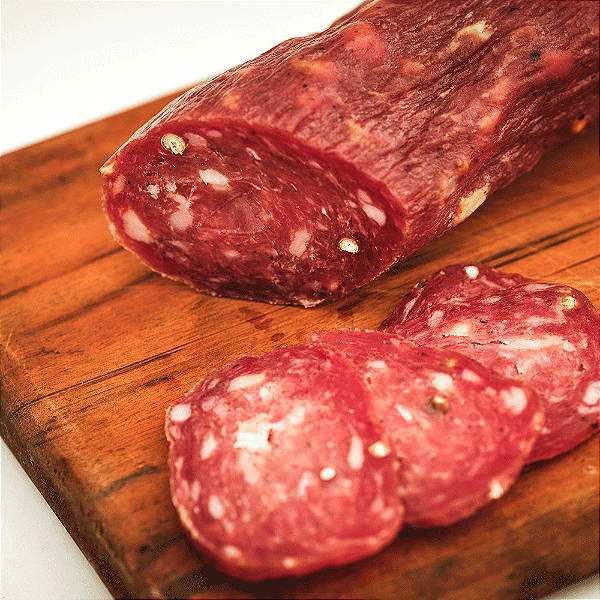 Salame Saucisson Em Peça Artesanal Porco Alado - 300g