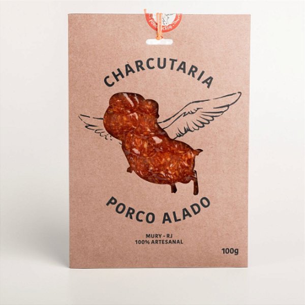 Salame Kulen Fatiado Artesanal Porco Alado - 100g