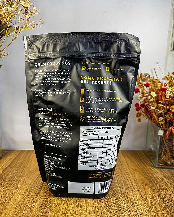 Erva-Mate Tereré Double Black – Menta & Hortelã 500g