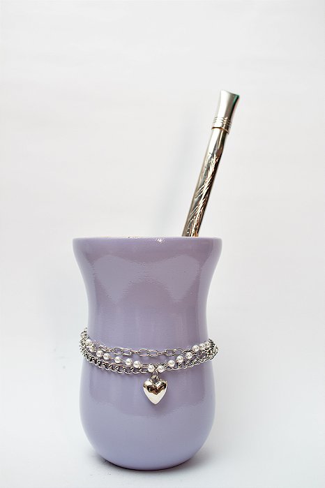 Kit Chimarrão - Cuia canudo, Choker e bomba Inox