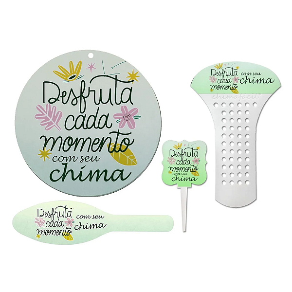 Kit Cevador - 4 peças "Desfruta cada momento com seu Chima"