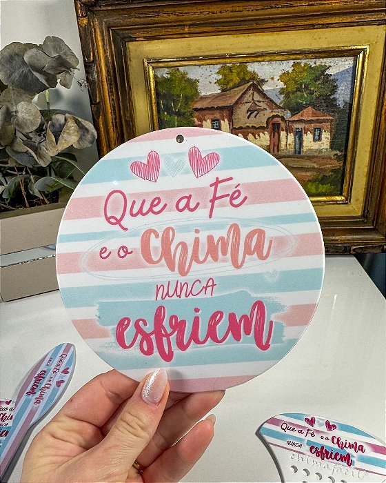 Kit Cevador - 4 peças Que a fé e o Chima nunca esfriem