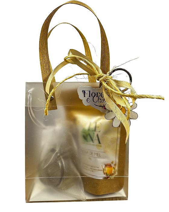 Presente de Natal, Chá de Mel, Infusor Margarida, Chaveiro