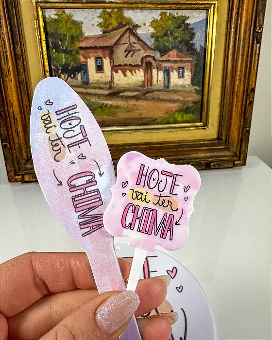 Kit Preparo Chimarrão + Placa Hoje Vai Ter Chima