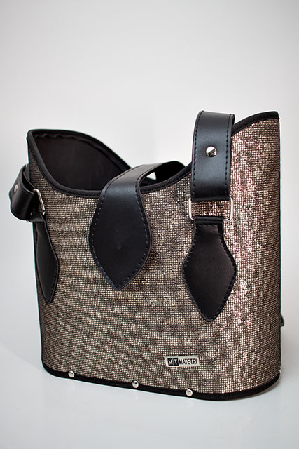 Mateira - Bolsa para Chimarrão Meia Brilho Fumê