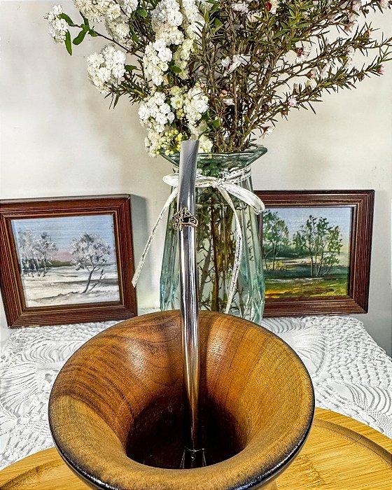 Kit Chimarrão Preta Bago + Bomba Inox Cavalo