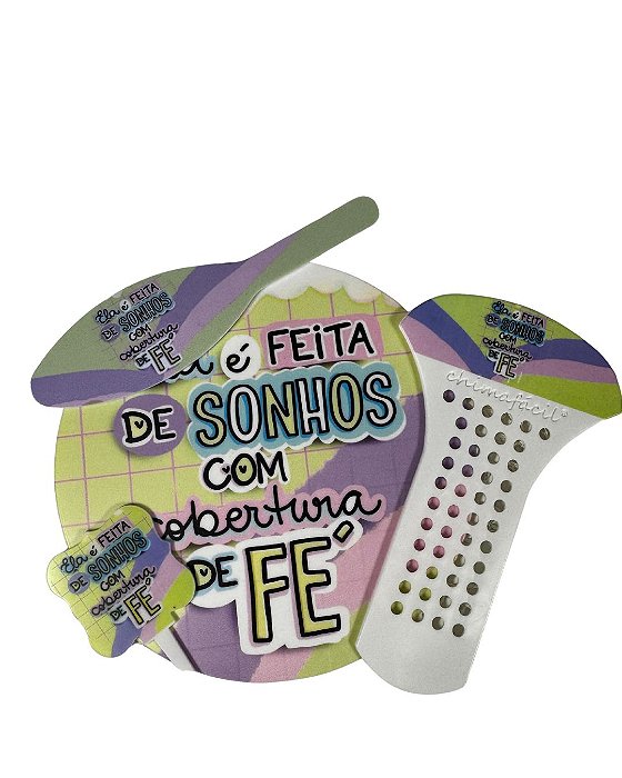 Kit Cevador - 4 Peças "Ela é feita de sonhos com cobertura de fé"
