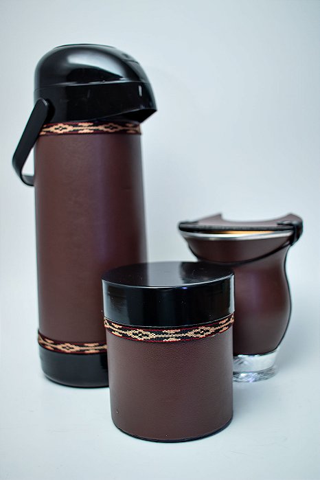 Kit Mateira Para chimarrão - Bolsa fechada com 5 Peças