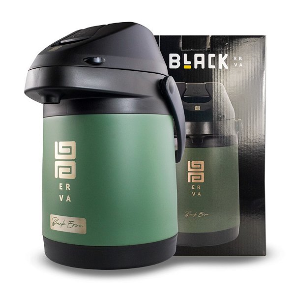 GARRAFA TERMICA INOX 2,5 L - Verde Black Terere