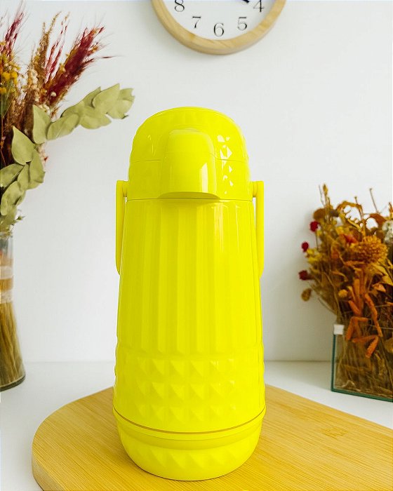 Garrafa Termica Valentina AMARELO OURO Dour 1L Linha Classic
