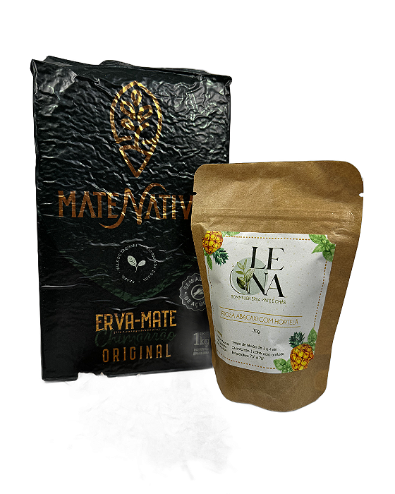 Kit Erva-Mate 1kg Mate Nativo Original+Prosa Abacaxi Hortelã
